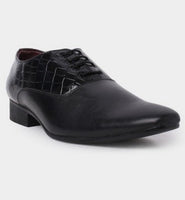 Foot-In Men Black Oxford Shoes
